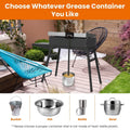 Blackstone Griddle Grease Catcher with Heat Resistant Hose Stainless Steel by DailySale