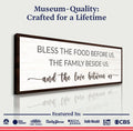 Bless The Food Before Us And The Love Between Us Sign II by Tailored Canvases
