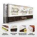 Bless The Food Before Us And The Love Between Us Sign V by Tailored Canvases