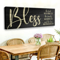 Bless The Food Before Us And The Love Between Us Sign VI by Tailored Canvases
