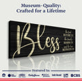 Bless The Food Before Us And The Love Between Us Sign VI by Tailored Canvases