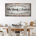 Bless The Food Before Us Kitchen Sign by Tailored Canvases