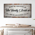Bless The Food Before Us Kitchen Sign by Tailored Canvases