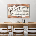 Bless Us Oh Lord Faith Sign by Tailored Canvases