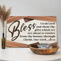Bless Us Oh Lord Faith Sign by Tailored Canvases