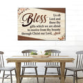 Bless Us Oh Lord Faith Sign III by Tailored Canvases