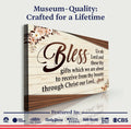 Bless Us Oh Lord Faith Sign III by Tailored Canvases