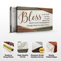 Bless Us Oh Lord Faith Sign IV by Tailored Canvases