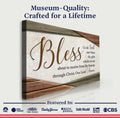 Bless Us Oh Lord Faith Sign IV by Tailored Canvases