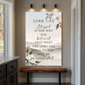 Blessed Is She Who Has Believed - Luke 1:45 Faith Wall Art by Tailored Canvases