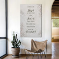 Blessed Is She Who Has Believed - Luke 1:45 Faith Wall Art III by Tailored Canvases