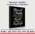 Blessed Is The Family Faith Sign II by Tailored Canvases