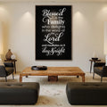 Blessed Is The Family Faith Sign II by Tailored Canvases