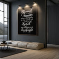 Blessed Is The Family Faith Sign II by Tailored Canvases