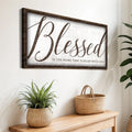 Blessed Is The Home That Is Filled With Love Sign by Tailored Canvases