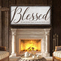 Blessed Is The Home That Is Filled With Love Sign by Tailored Canvases