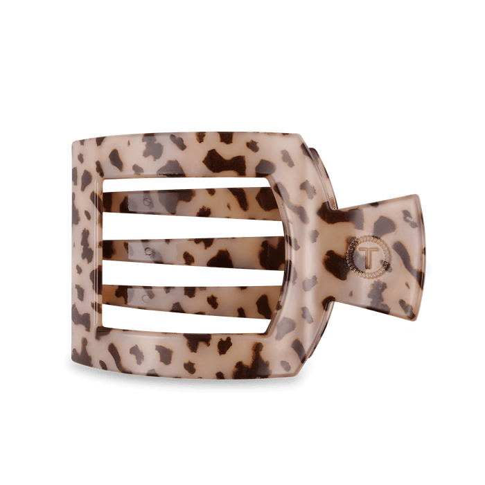 Blonde Tortoise Large Flat Square Hair Clip by TELETIES