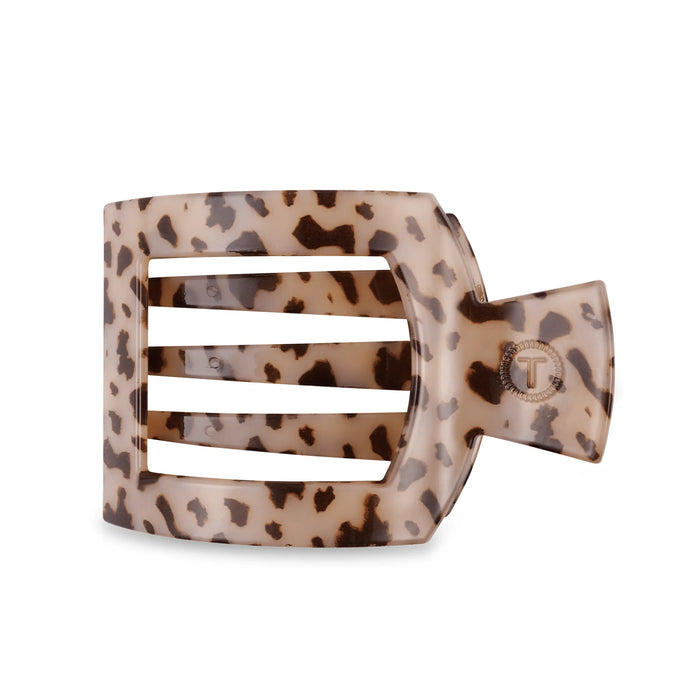 Blonde Tortoise Large Flat Square Hair Clip by TELETIES