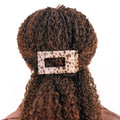 Blonde Tortoise Medium Flat Rectangle Hair Clip by TELETIES