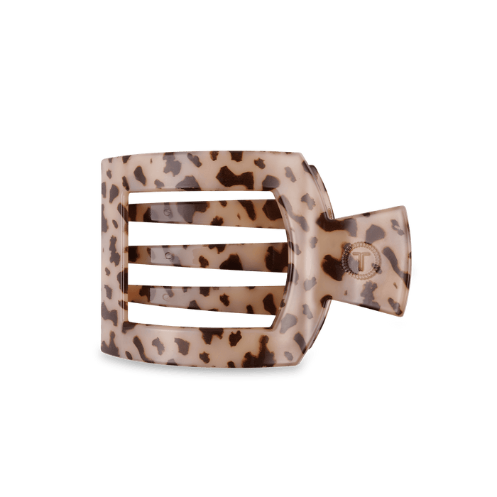 Blonde Tortoise Medium Flat Square Hair Clip by TELETIES