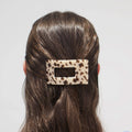 Blonde Tortoise Small Flat Rectangle Hair Clip by TELETIES