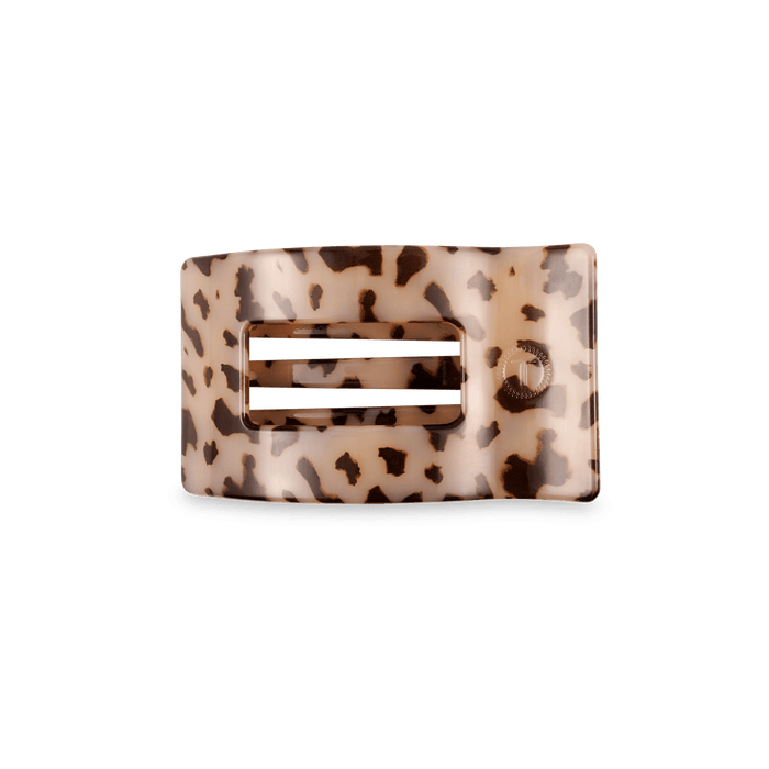 Blonde Tortoise Small Flat Rectangle Hair Clip by TELETIES