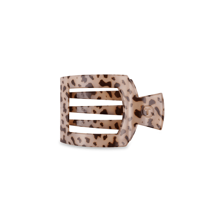 Blonde Tortoise Small Flat Square Hair Clip by TELETIES