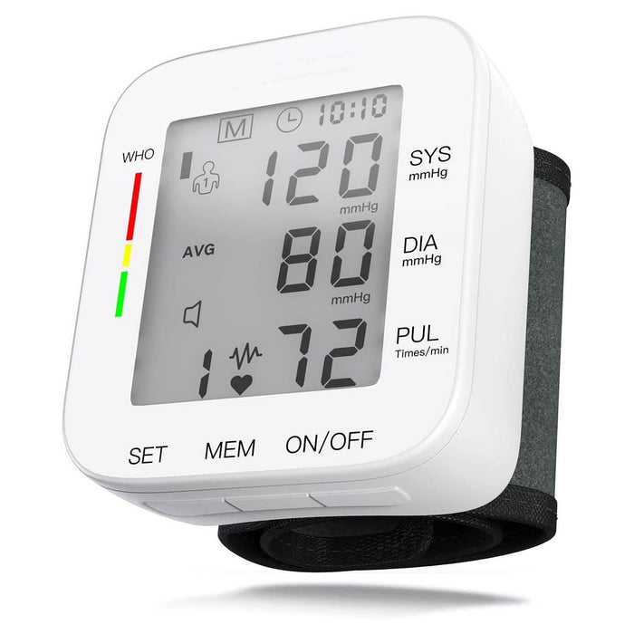 Blood Pressure Monitor Large LCD Display and Adjustable Wrist Cuff by DailySale