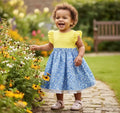 Blossom Organic Cotton Toddler Dress – Everyday Summer Dress for Girls by ozznekshoes