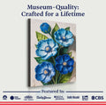 Blue Blossom Bouquet Wall Art by Tailored Canvases