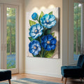 Blue Blossom Bouquet Wall Art by Tailored Canvases