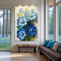 Blue Blossom Bouquet Wall Art by Tailored Canvases