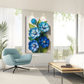 Blue Blossom Bouquet Wall Art by Tailored Canvases