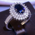 Blue Cubic Zirconia Ring by DailySale