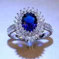 Blue Cubic Zirconia Ring by DailySale