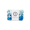 Blue My Mind Small Silk Scrunchies by TELETIES