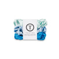 Blue My Mind Small Silk Scrunchies by TELETIES