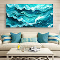 Blue Ocean Coastal Wall Art III by Tailored Canvases