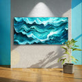Blue Ocean Coastal Wall Art III by Tailored Canvases