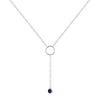 Blue Sapphire Drop Necklace