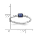 Blue Spinel and White Sapphire Ring by Fine Color Jewels