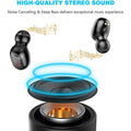 Bluetooth 5.0 Wireless Earbuds with 2000mAh Charging Case Stereo Headphones by DailySale