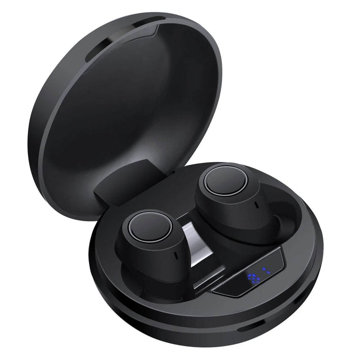 Bluetooth 5.0 Wireless Headset Deep Bass Stereo Earbuds LCD Power Display by DailySale