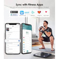 Bluetooth Digital Bathroom Scale with Heart Rate Tracking High-precision BMI Smart Scale by DailySale