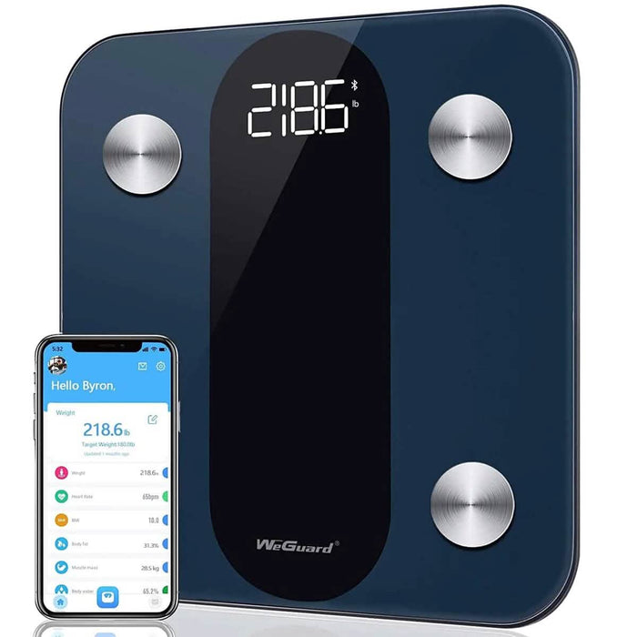 Bluetooth Digital Bathroom Scale with Heart Rate Tracking High-precision BMI Smart Scale by DailySale