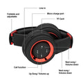 Bluetooth Headset Wireless Hi-Fi Stereo Foldable Headphones by DailySale