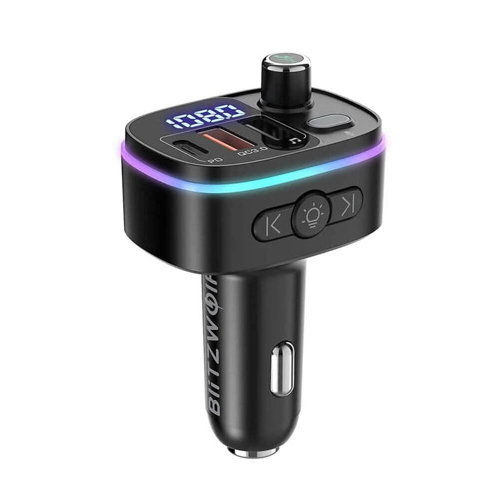 Bluetooth V5.0 FM Transmitter USB Car Charger by DailySale