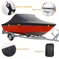 Boat Cover 210D Waterproof Dustproof Trailerable Boat Protector by DailySale