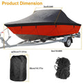 Boat Cover 210D Waterproof Dustproof Trailerable Boat Protector by DailySale