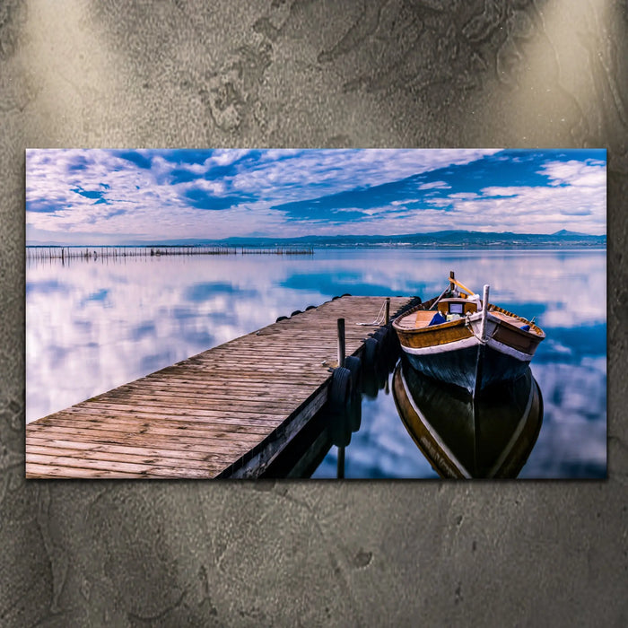 Boat Seascape Canvas Wall Art by Tailored Canvases